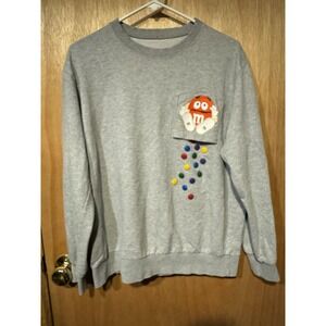 M&M Medium Sweatshirt Upside Down Characture (BR)